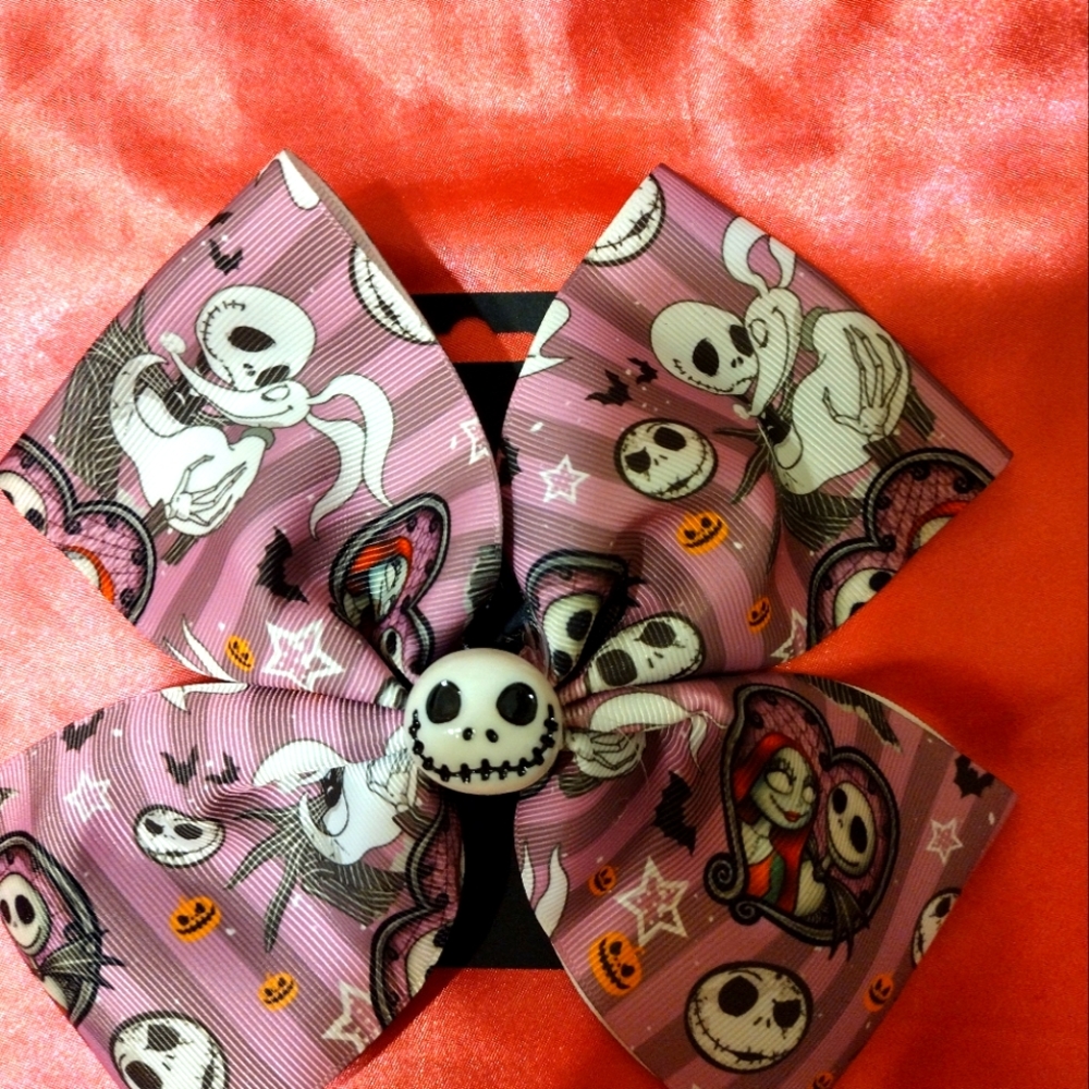 Nightmare before Christmas hair bow